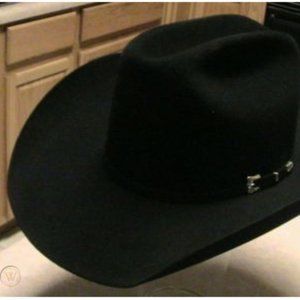 Resistol 20X Black Gold Cowboy Hat Size 7
